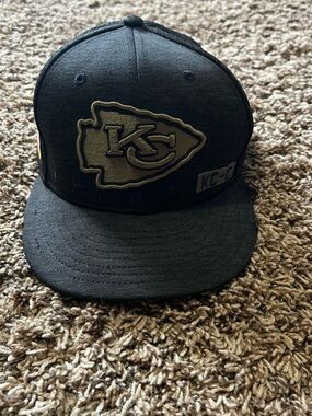 New Era Black and Gold Kansas City Chiefs Snapback